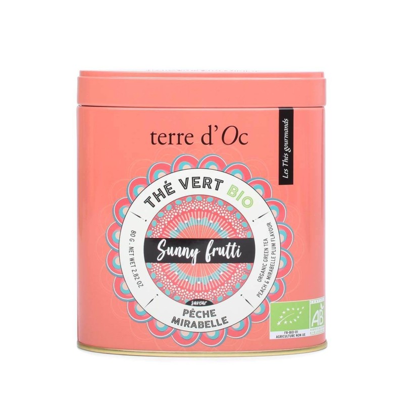 Organic green tea with peach & mirabelle plum flavour