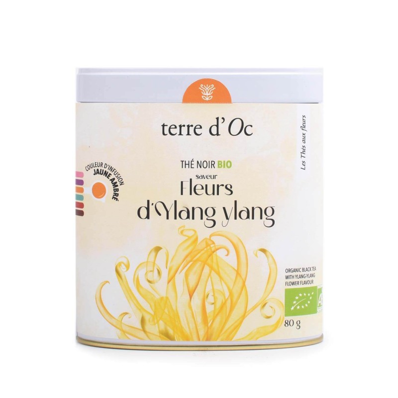 Organic black tea with Ylang-Ylang flower flavour