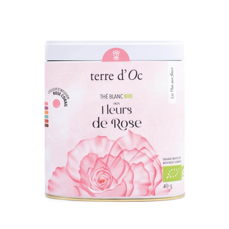 Coffret de fleurs de thé blanc et noir