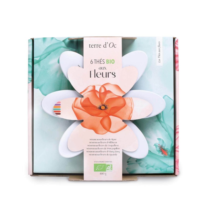 Coffret de 6 thés bio aux...