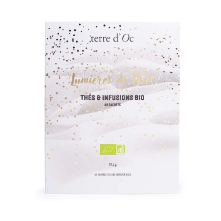 Coffret 8 thés & roobois bio<span>48 sachets de Noël</span>