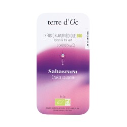 Infusion ayurvédique bio Chakra couronne "Je comprends"<span>épices & thé vert</span>