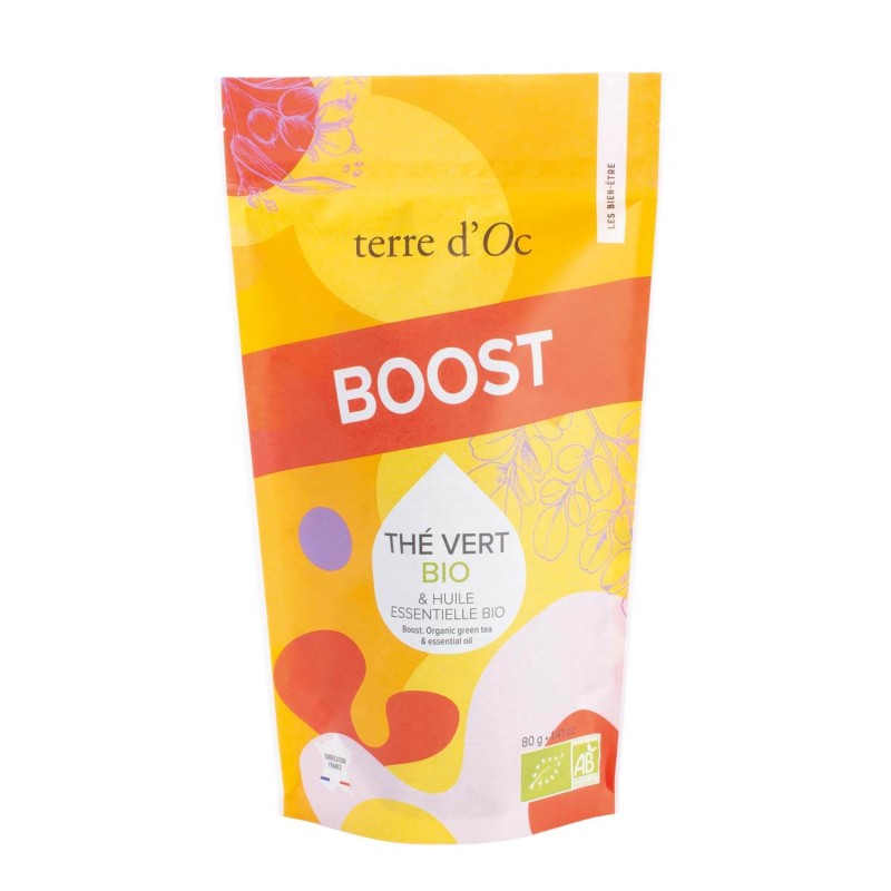 Organic green tea boost superfood