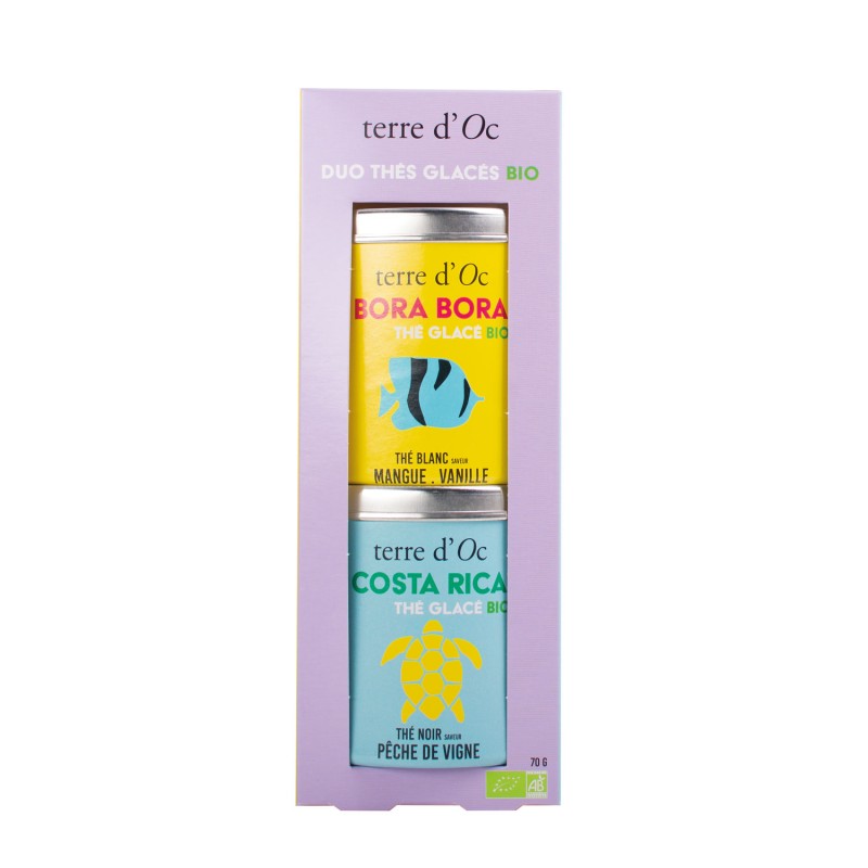 Duo of organic iced teas