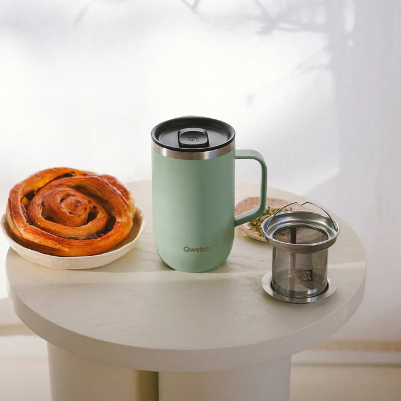 Mug isotherme vert tilleul