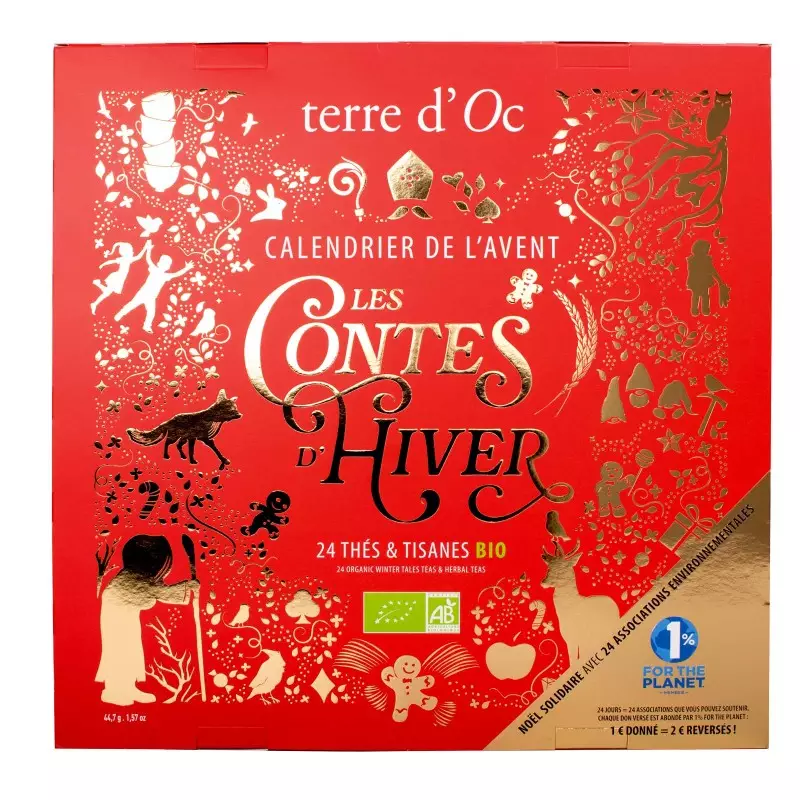 Calendrier de l'Avent thé bio