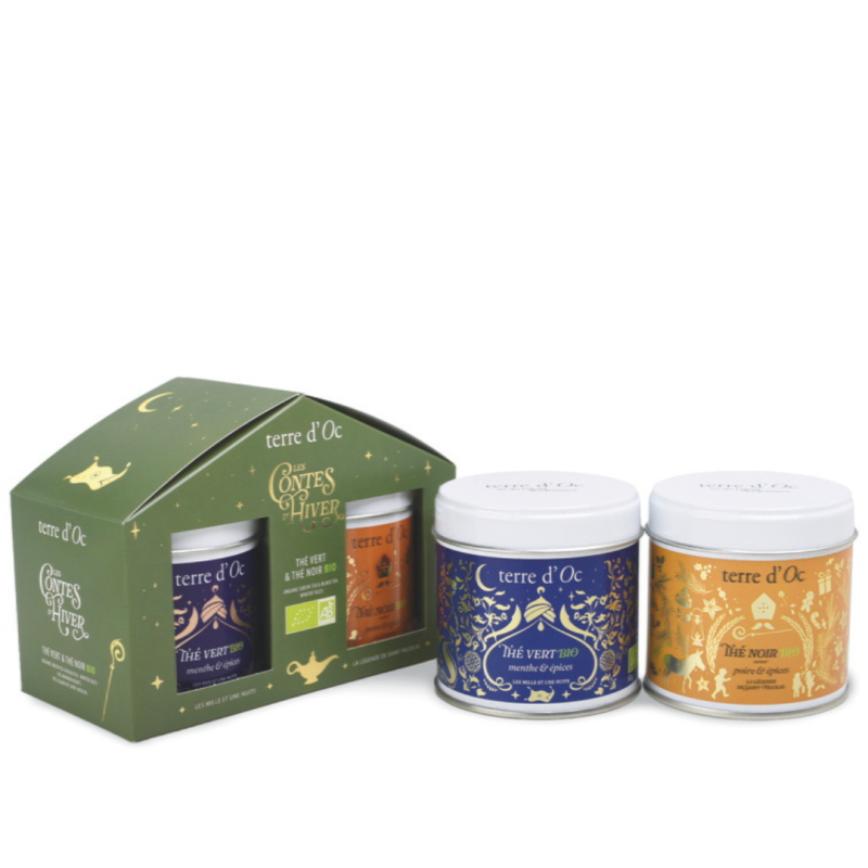 Organic green and black tea