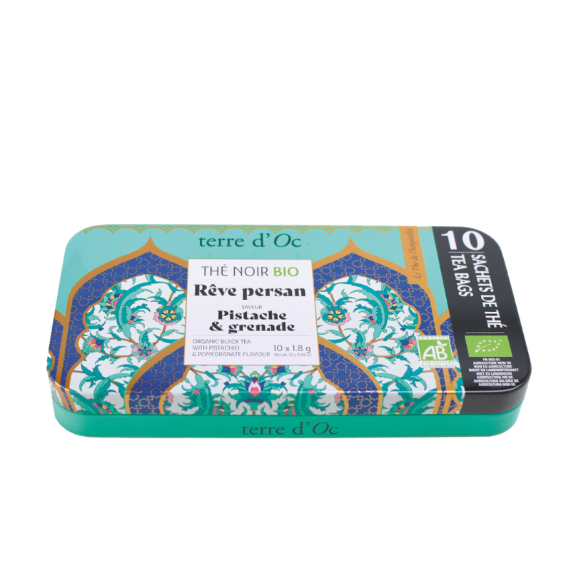 Thé noir bio pistache & grenade