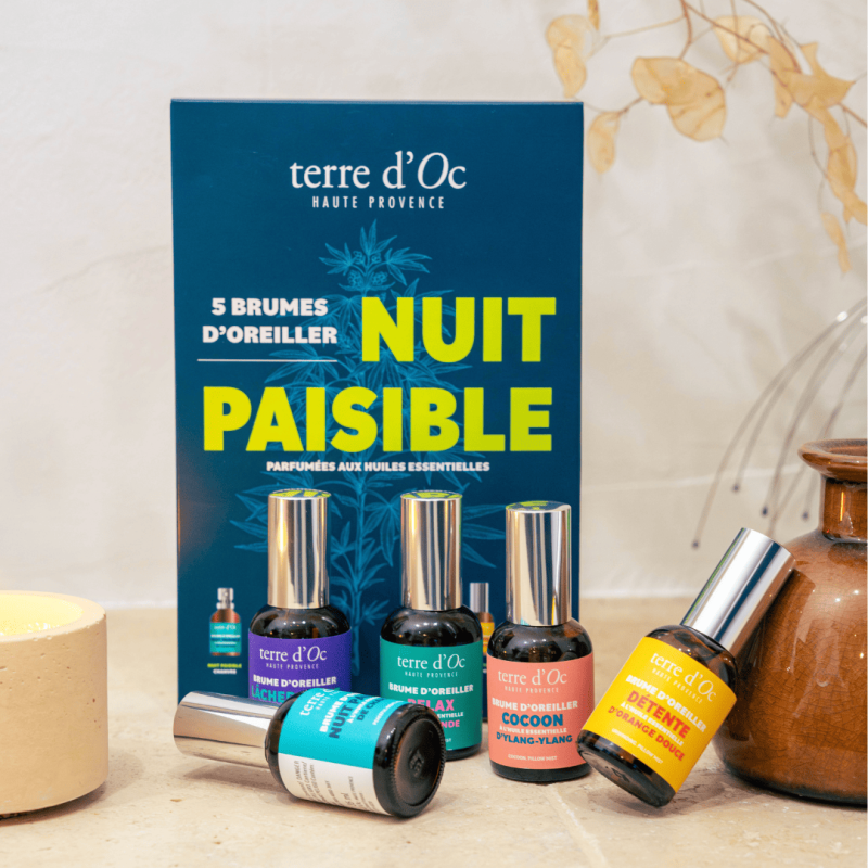 Coffret 5 brumes d'oreillers