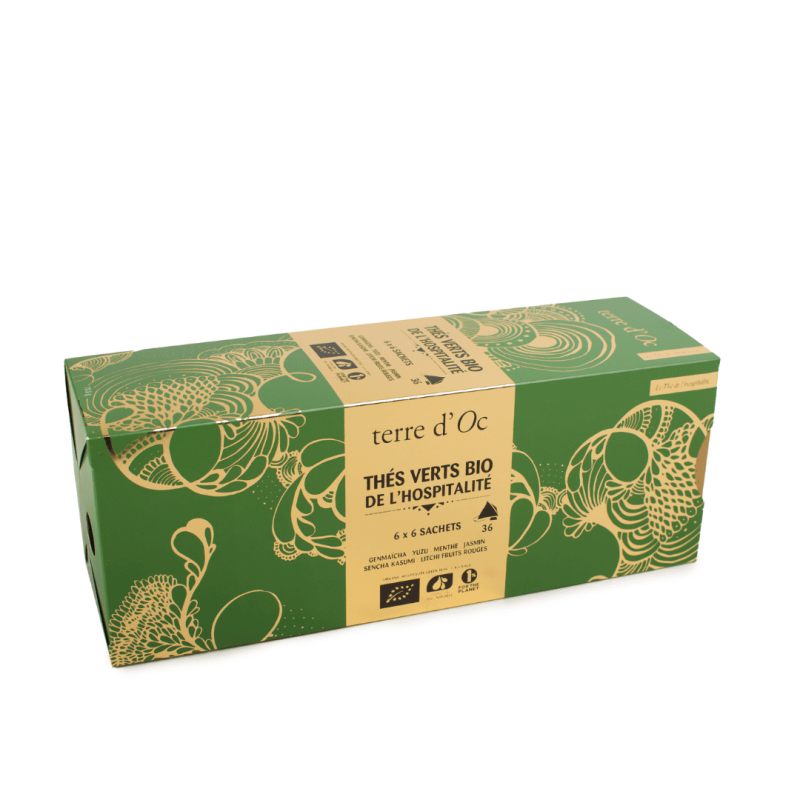 Organic green tea gift set...