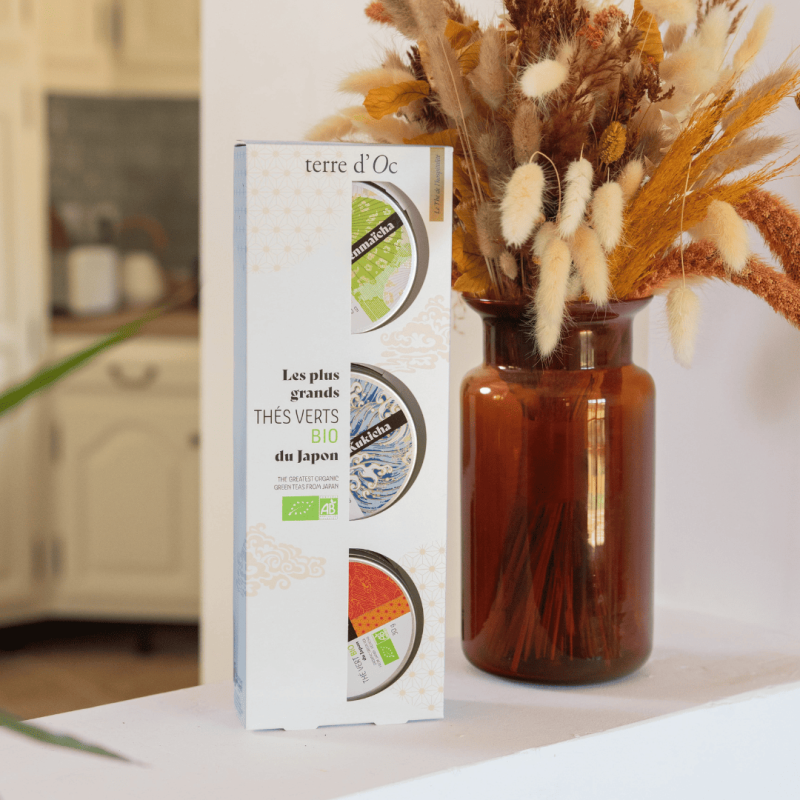 Organic green teas box