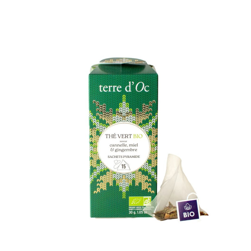Thé vert bio de Noël en...