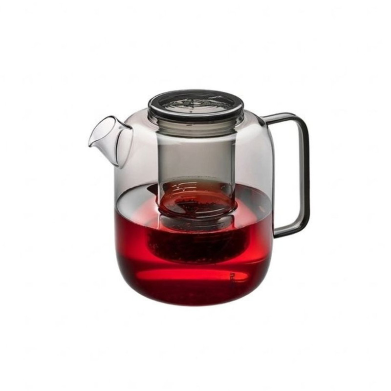 Smoked glass teapot