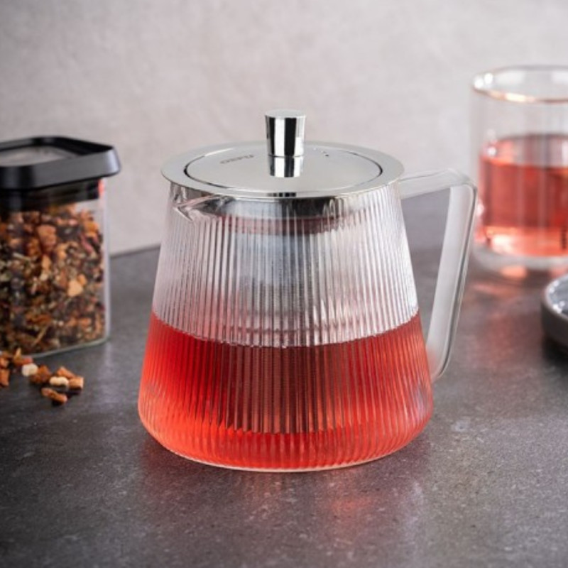 Ribbed glass teapot – GEFU