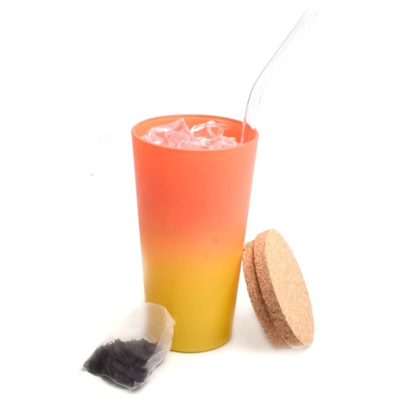 Organic iced black tea with...