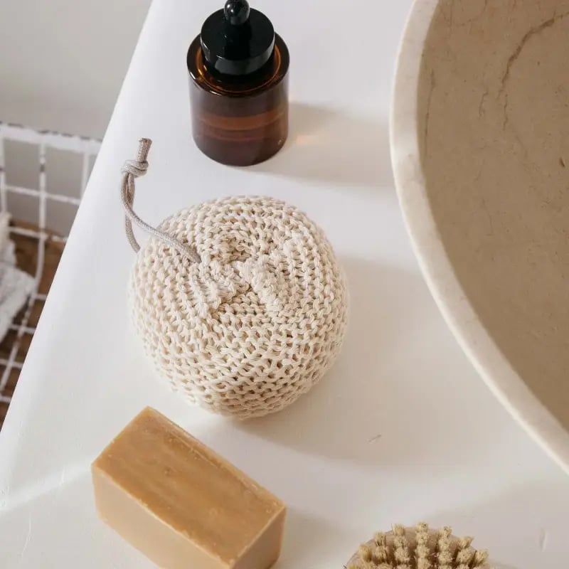 Cotton bath sponge