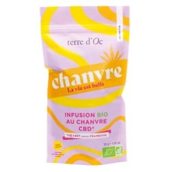 Infusion CBD bio La Vie est Belle — chanvre et thé vert framboise