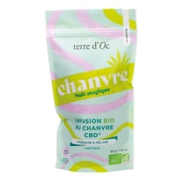 Infusion CBD sommeil Nuit Magique chanvre verveine mélisse bio