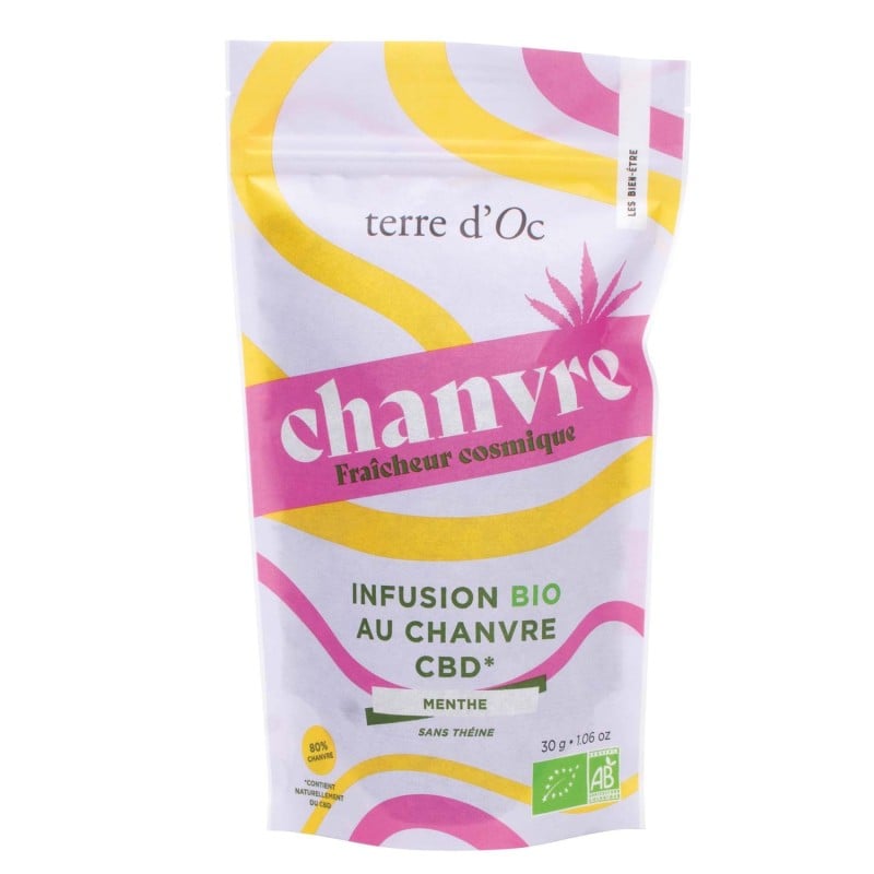 infusion CBD bio Fraîcheur Cosmique chanvre et menthe