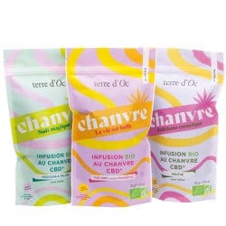 infusion CBD chanvre menthe poivrée bio terre d'Oc