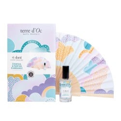Éventail & parfum coton thé...