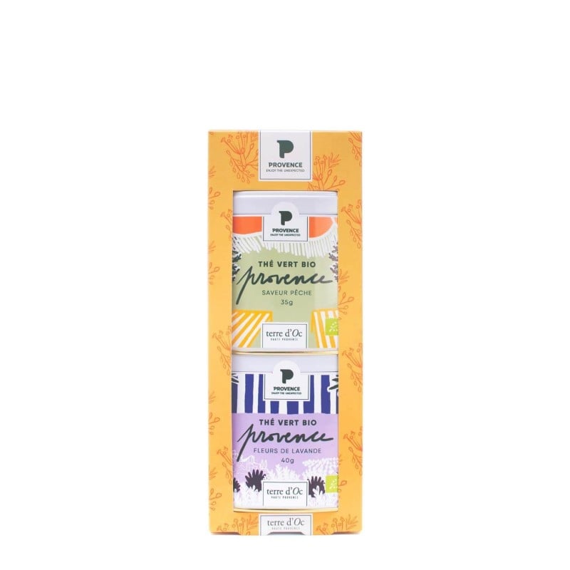 Duo of peach and lavender teas