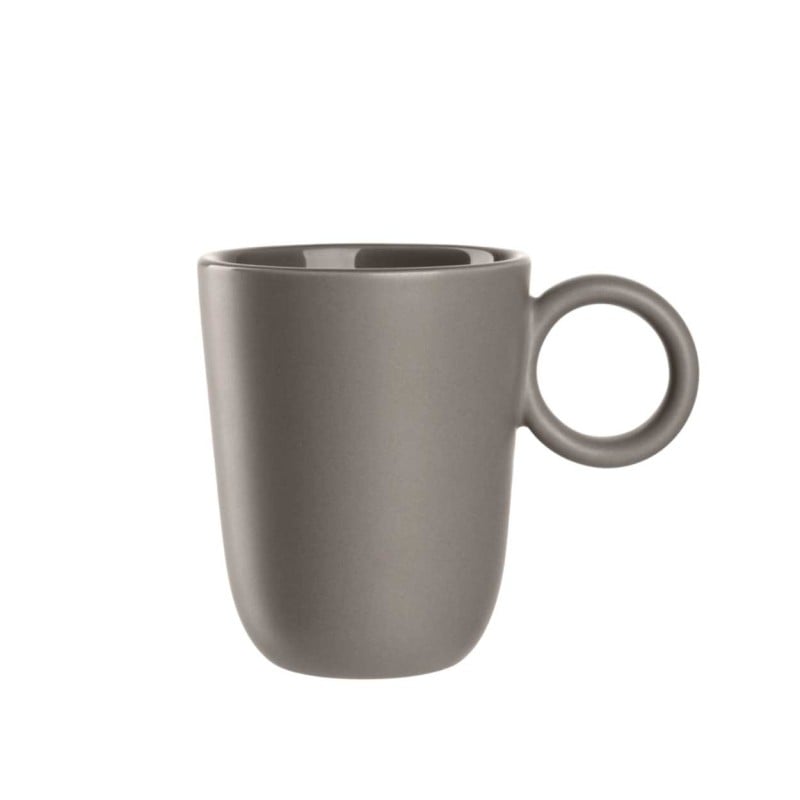 Leonardo taupe ceramic mug