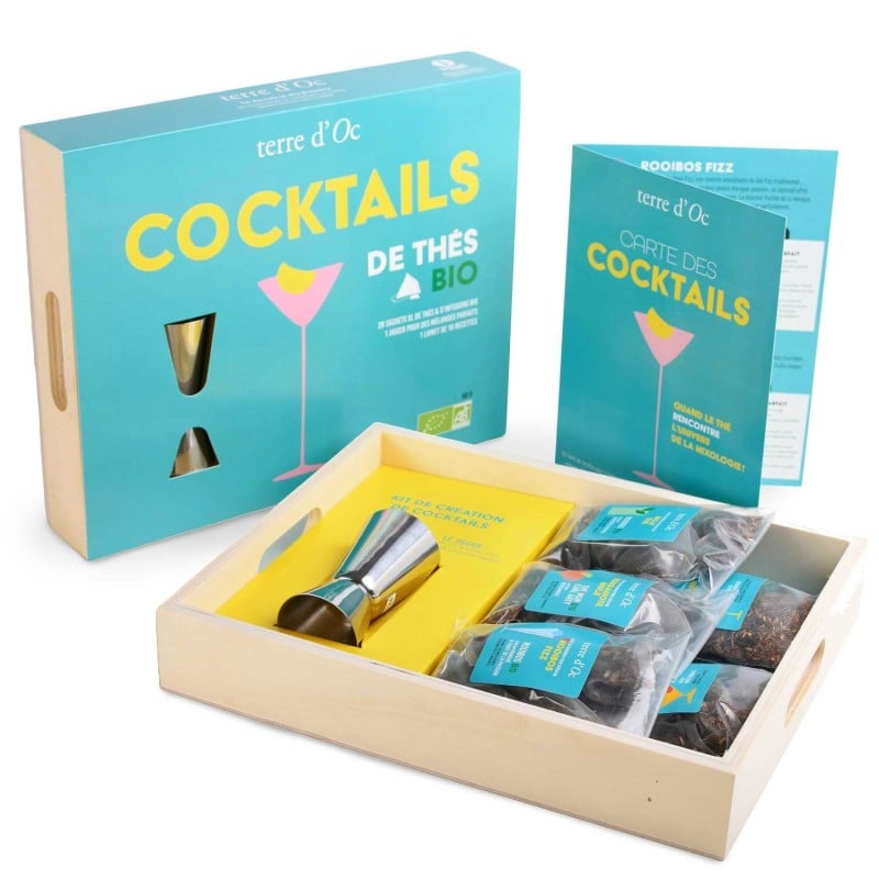 Organic tea cocktails