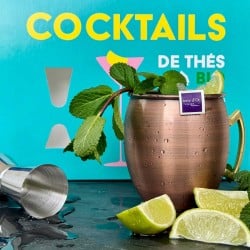 Cocktail thé bio avec glaçons