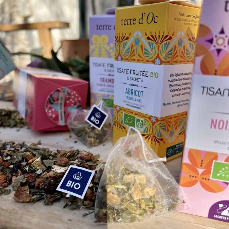 Organic fruity herbal tea...