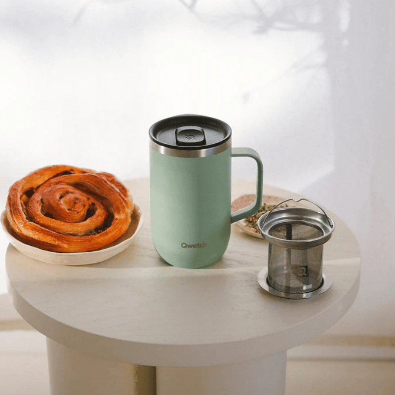 Mug isotherme vert tilleul