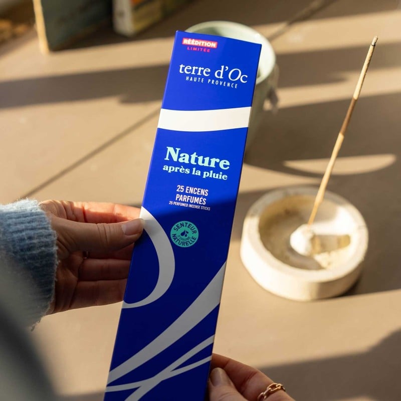 Encens naturels Nature après la pluie Terre d'Oc commerce solidaire 27g