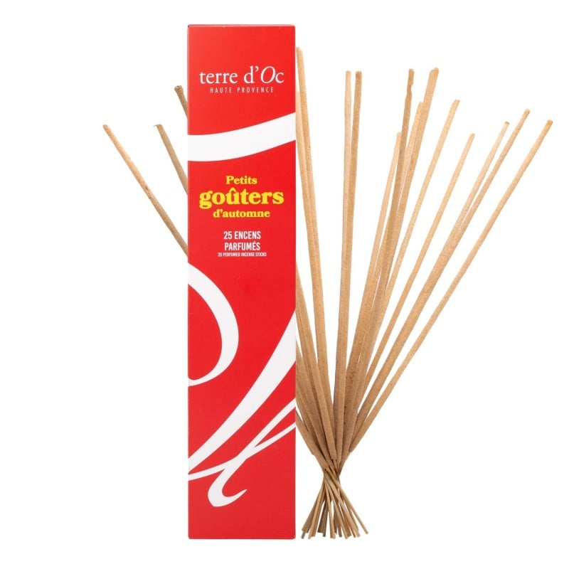 Encens naturels vanille biscuit Petits goûters d'automne Terre d'Oc