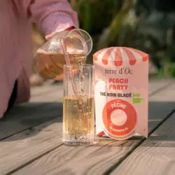 Sachet XL thé noir glacé bio pêche infusion à froid